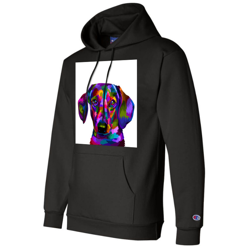 Colorful Daschund Pop Art Poster Nature Champion Hoodie | Artistshot