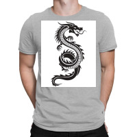 Chinese Dragon Black And White Poster Love T-shirt | Artistshot