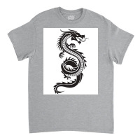 Chinese Dragon Black And White Poster Love Classic T-shirt | Artistshot