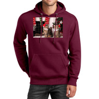 Christmas Kitties Poster Stars Unisex Hoodie | Artistshot