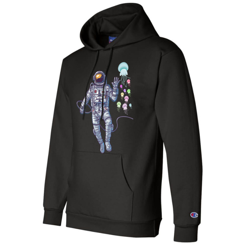 Astronaut Jellyfish Champion Hoodie | Artistshot