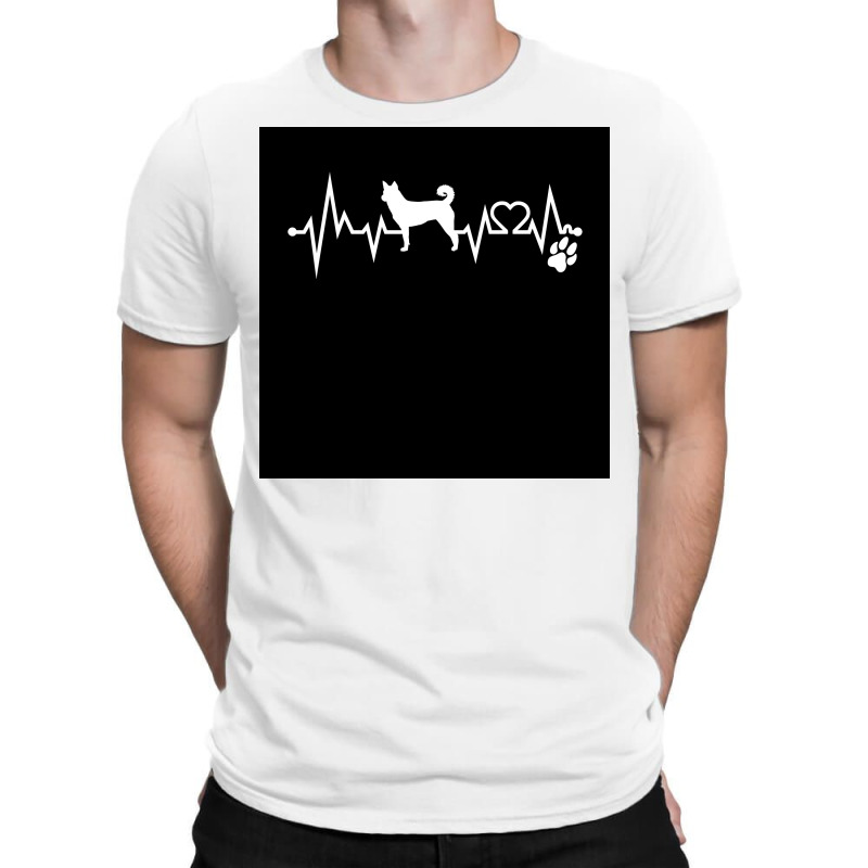 Canaan Dog Dog Heartbeat Ekg I Love My Canaan Dog Dog Lovers Nurse Dog T-shirt | Artistshot