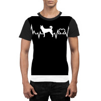 Canaan Dog Dog Heartbeat Ekg I Love My Canaan Dog Dog Lovers Nurse Dog Graphic T-shirt | Artistshot