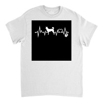 Canaan Dog Dog Heartbeat Ekg I Love My Canaan Dog Dog Lovers Nurse Dog Classic T-shirt | Artistshot