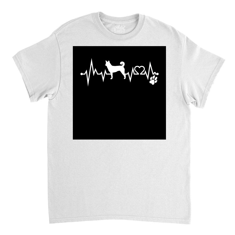 Canaan Dog Dog Heartbeat Ekg I Love My Canaan Dog Dog Lovers Nurse Dog Classic T-shirt | Artistshot