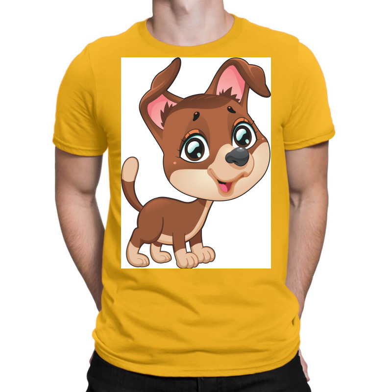 Custom Dog Shirt And Accessories Poster Girl T-Shirt by bebbahctinb | Artistshot