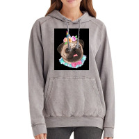 Cute Pug Dog Poster Aesthetic Vintage Hoodie | Artistshot