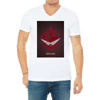 Gurren Lagann Typography Poster Gift V-neck Tee | Artistshot