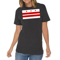 Flag Of Washington Dc   Girl Vintage T-shirt | Artistshot