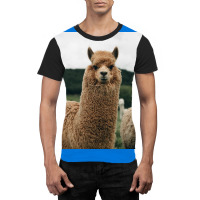 Cute Alpaca Poster 70s Graphic T-shirt | Artistshot