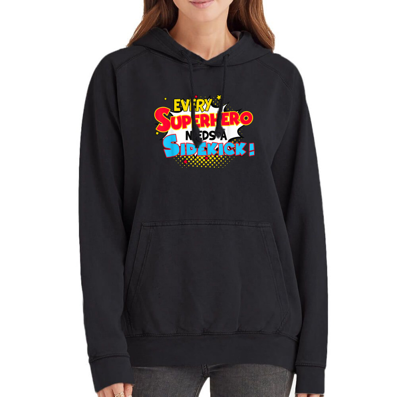 Kids Every Superhero Needs A Sidekick Brother Sister Vintage Hoodie by JosephWDaniels | Artistshot