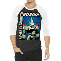 Ingram Patlabor Poster Aesthetic 3/4 Sleeve Shirt | Artistshot