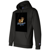 Funny French Bulldog Skateboarding Puppy Gift Poster Retro Champion Hoodie | Artistshot