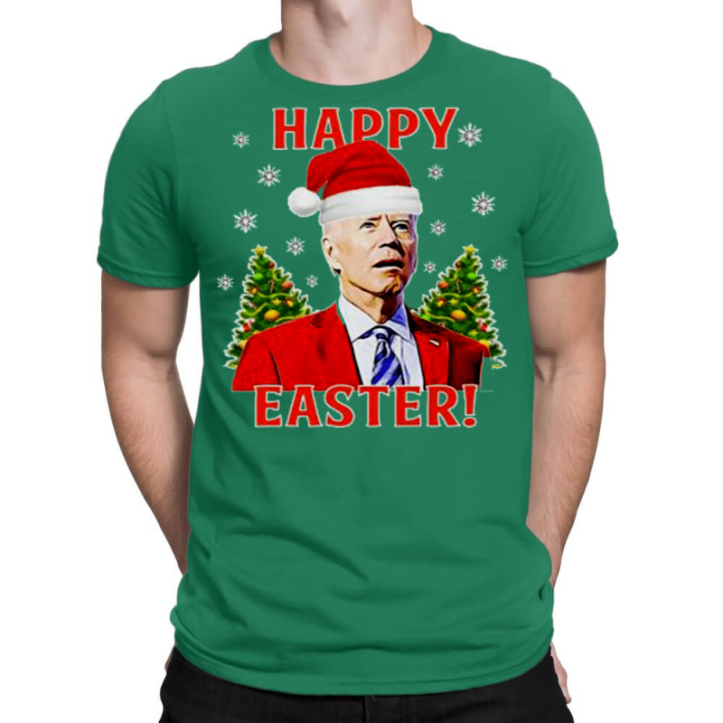 Funny Joe Biden Confused Happy Easter   Aesthetic T-shirt | Artistshot