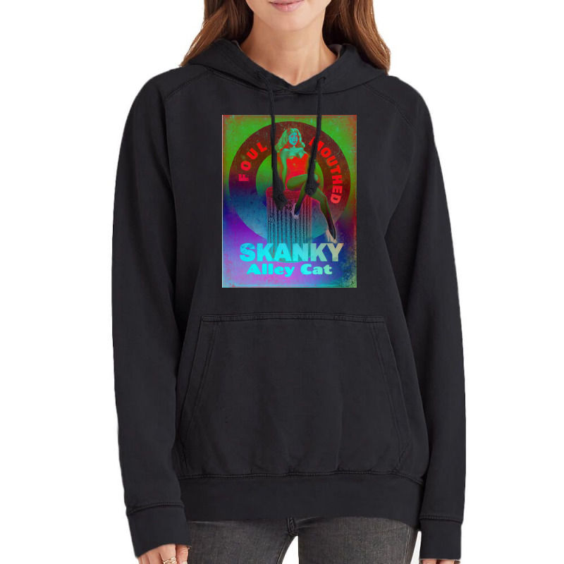 Foulmouthed Skanky Alley Cat By Nuancehoe Poster Girl Vintage Hoodie | Artistshot