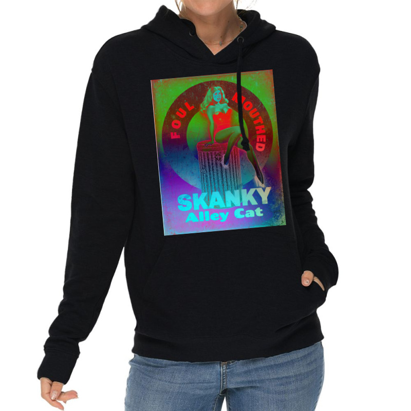 Foulmouthed Skanky Alley Cat By Nuancehoe Poster Girl Lightweight Hoodie | Artistshot