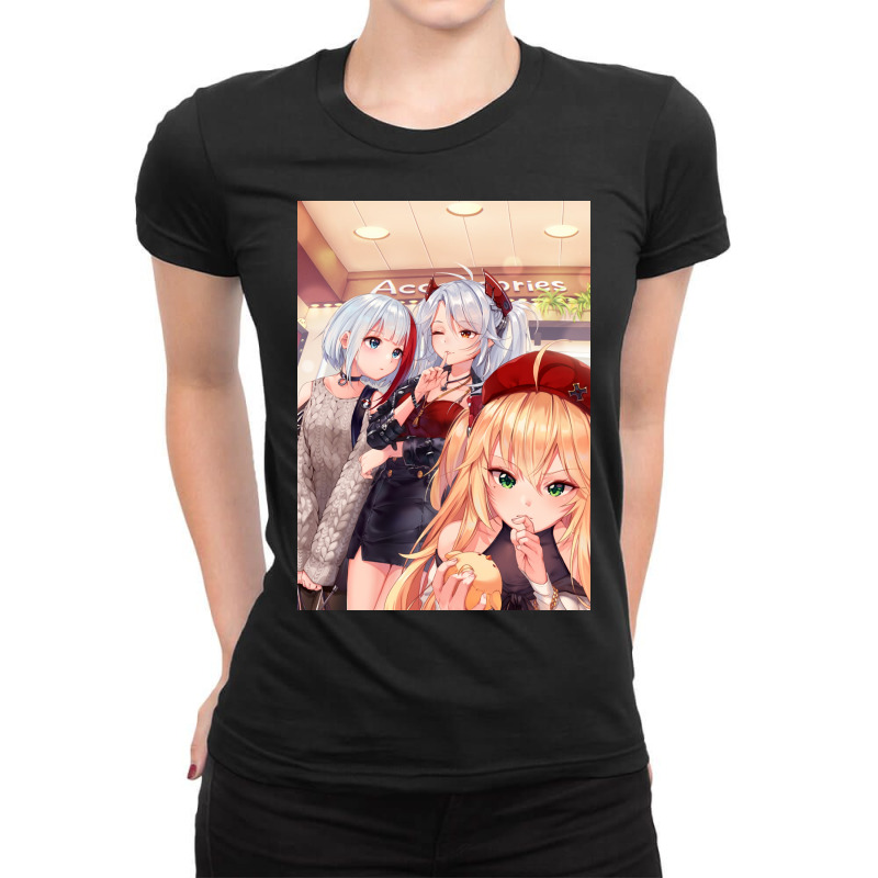 Azur Lane Graf Spee Eugen Poster (1) Ladies Fitted T-Shirt by jilderfedorau | Artistshot