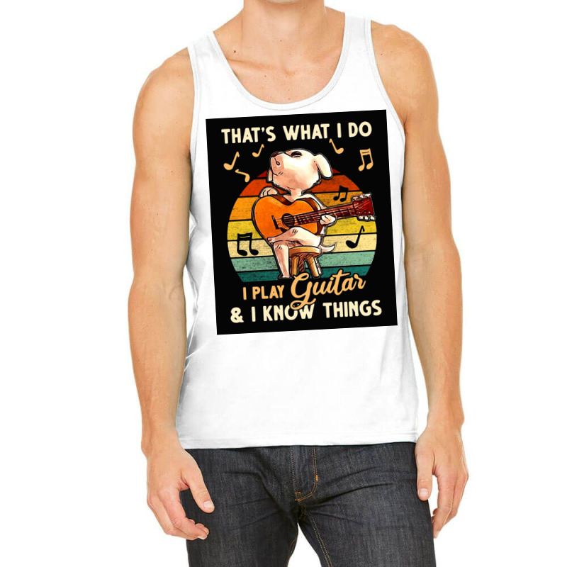 Dog Play Guita Poster Love Tank Top | Artistshot