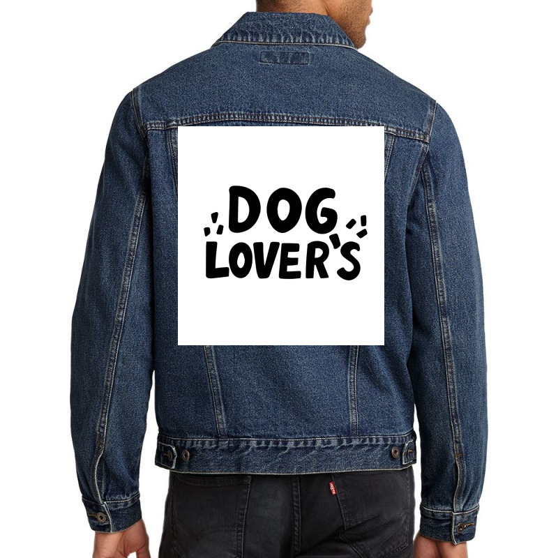 I Love Dogs Poster Stars Funny Men Denim Jacket | Artistshot