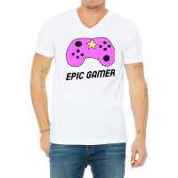 Epic Gamer Amp Controller For Kids Classic Tshirt Girl Aesthetic V-neck Tee | Artistshot