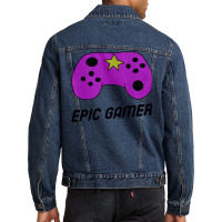 Epic Gamer Amp Controller For Kids Classic Tshirt Girl Aesthetic Men Denim Jacket | Artistshot