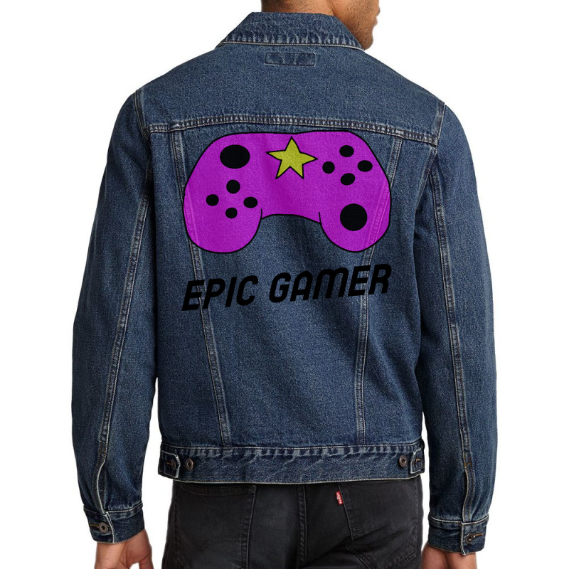 Epic Gamer Amp Controller For Kids Classic Tshirt Girl Aesthetic Men Denim Jacket by bebbahctinb | Artistshot