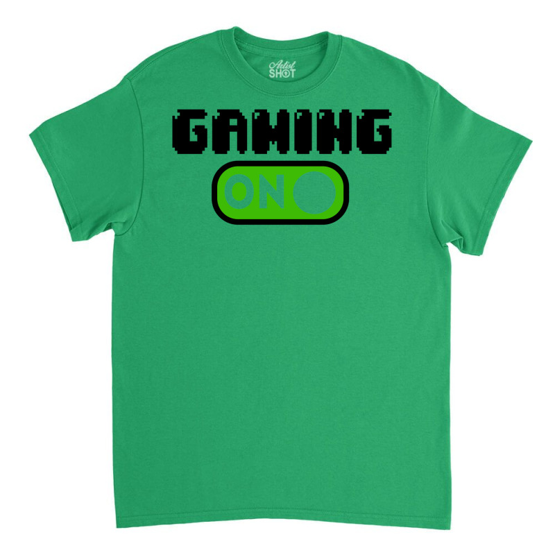 Gaming Mode On Nerd Geek Pc Controller Graphic Gamer Sayings Graphic C Classic T-shirt | Artistshot