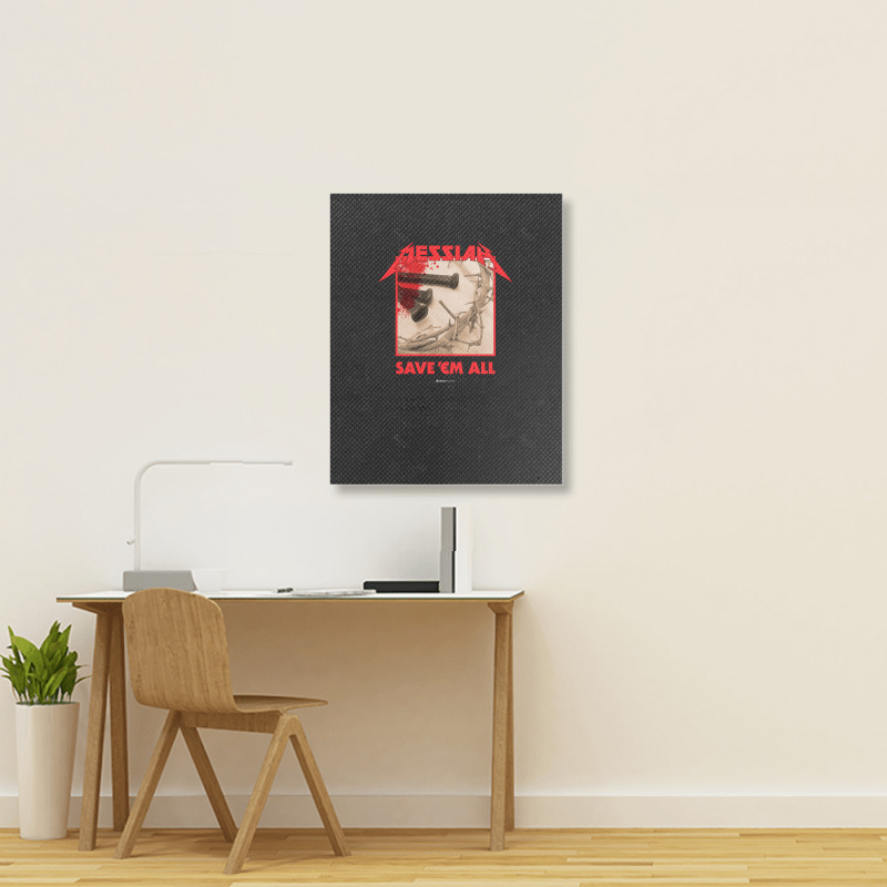 Messiah Save 'em All (heavy Crusade) Portrait Canvas Print | Artistshot