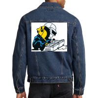 French Electronic Starss 7  Love Men Denim Jacket | Artistshot