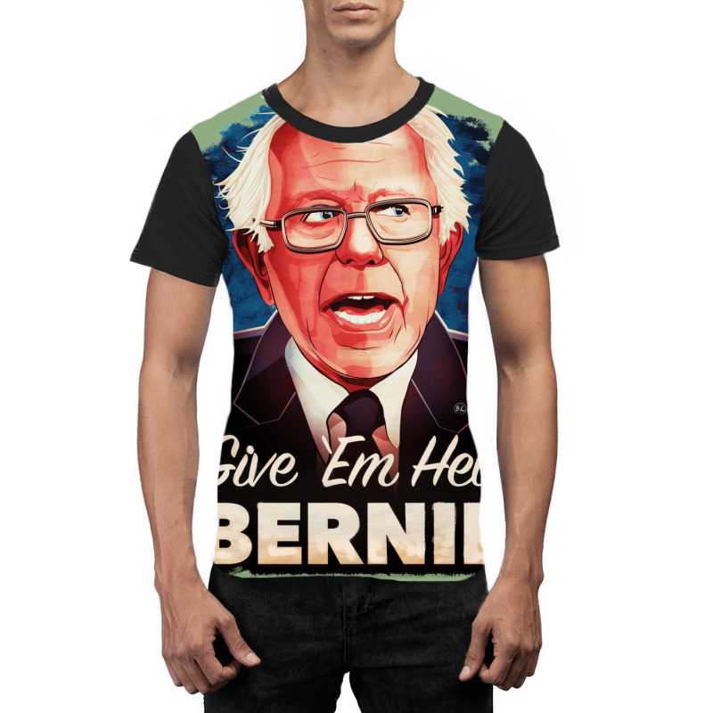 Give Em Hell Bernie   80s Graphic T-shirt | Artistshot