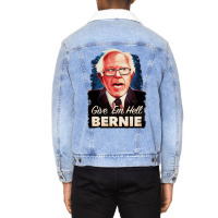 Give Em Hell Bernie   80s Unisex Sherpa-lined Denim Jacket | Artistshot