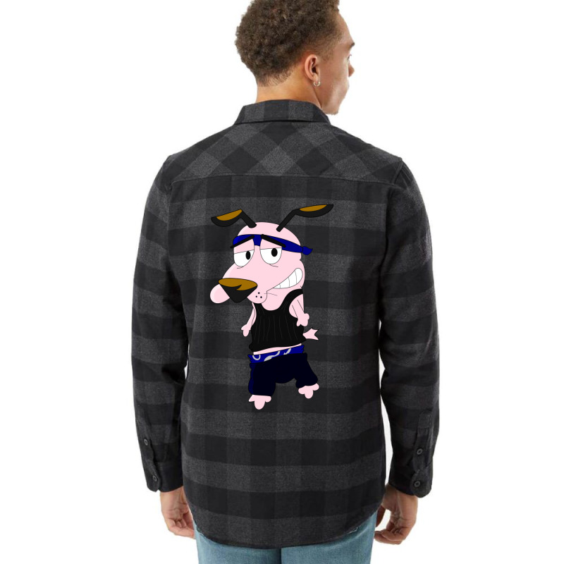 Gangster Courage The Cowardly Dog 1 Flannel Shirt | Artistshot