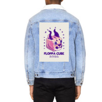 Floppa Cube Today Was A Good Day Flop Flop Happy Floppa Friday Racist Unisex Sherpa-lined Denim Jacket | Artistshot