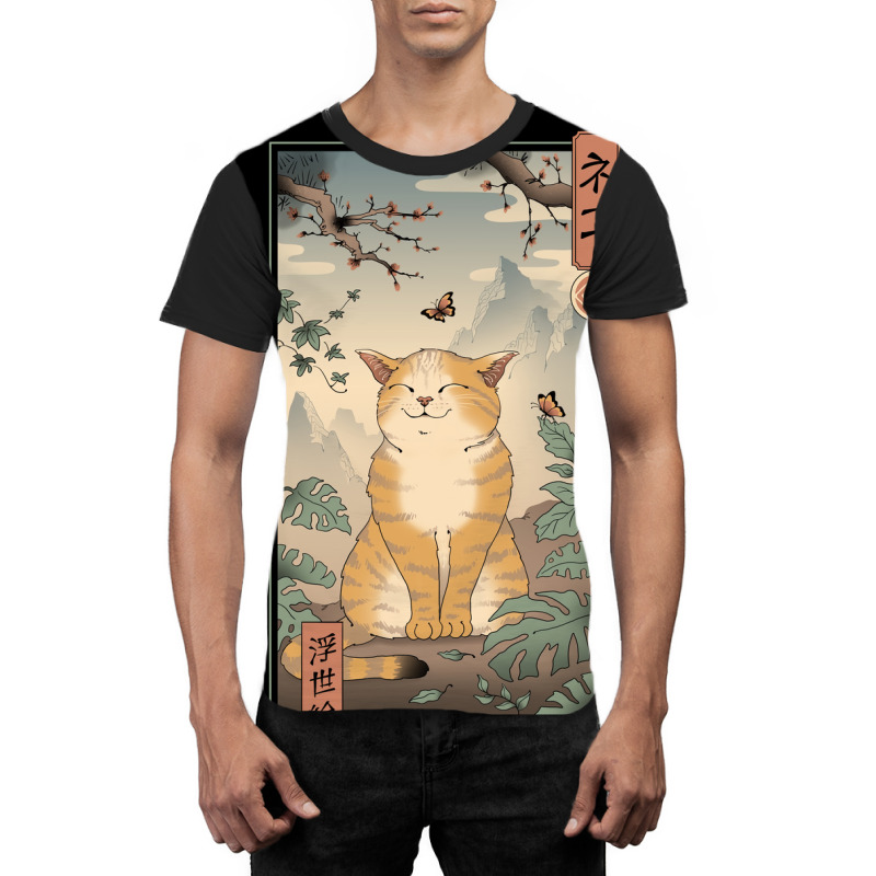 Edo Cat Poster Aesthetic Graphic T-shirt | Artistshot