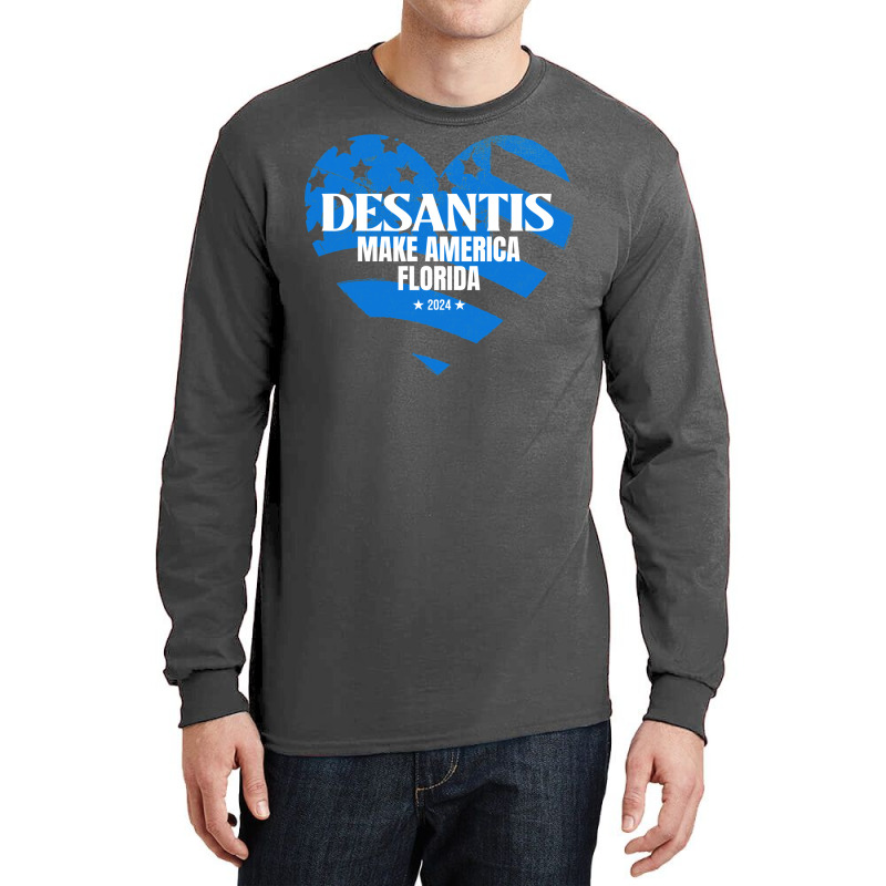 Governor Ron Desantis Make America Florida   Hipster Long Sleeve Shirts | Artistshot