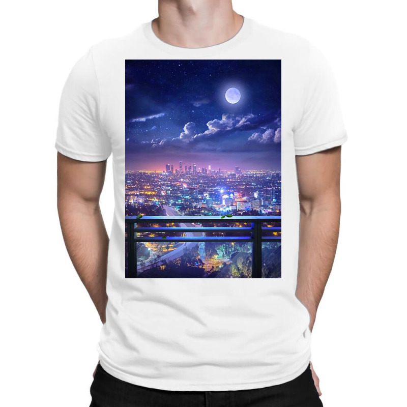 Lofi City Poster Aesthetic T-shirt | Artistshot