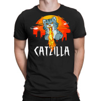 Catzilla T-shirt | Artistshot