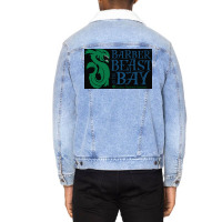 Glossy Finished Sticker Poster Travel Unisex Sherpa-lined Denim Jacket | Artistshot