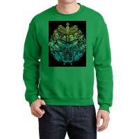 Bugs And Butterflies Green Poster Cute Crewneck Sweatshirt | Artistshot