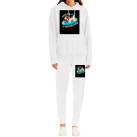 Happy Dog On Surfboard Wave Throw Pillow Tshirt Poster Humor Hoodie & Jogger Set | Artistshot