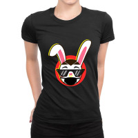 Bad Trap Bunny Face Mask X100  La Cancion Dembow Reggaeton Ladies Fitted T-shirt | Artistshot