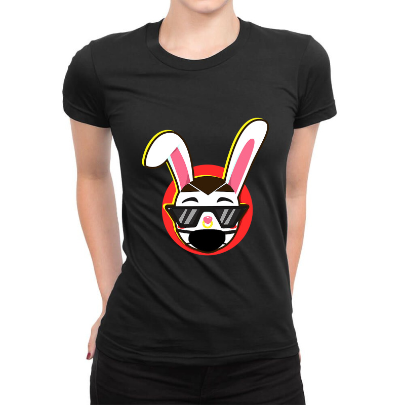 Bad Trap Bunny Face Mask X100  La Cancion Dembow Reggaeton Ladies Fitted T-Shirt by Iribe890 | Artistshot