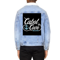 Cabot Cove Poster Hipster Unisex Sherpa-lined Denim Jacket | Artistshot