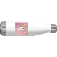 Cute Twinkling Akita Cute Poster Gift Stainless Steel Water Bottle | Artistshot