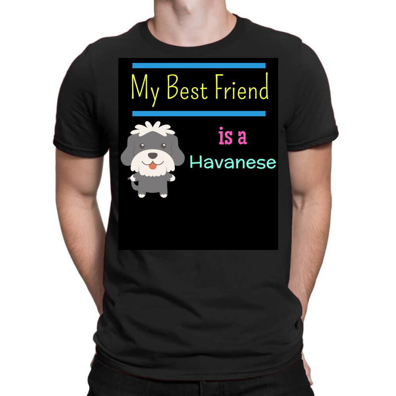 My Best Friend Is A Havanese Poster Funny Gift T-shirt | Artistshot