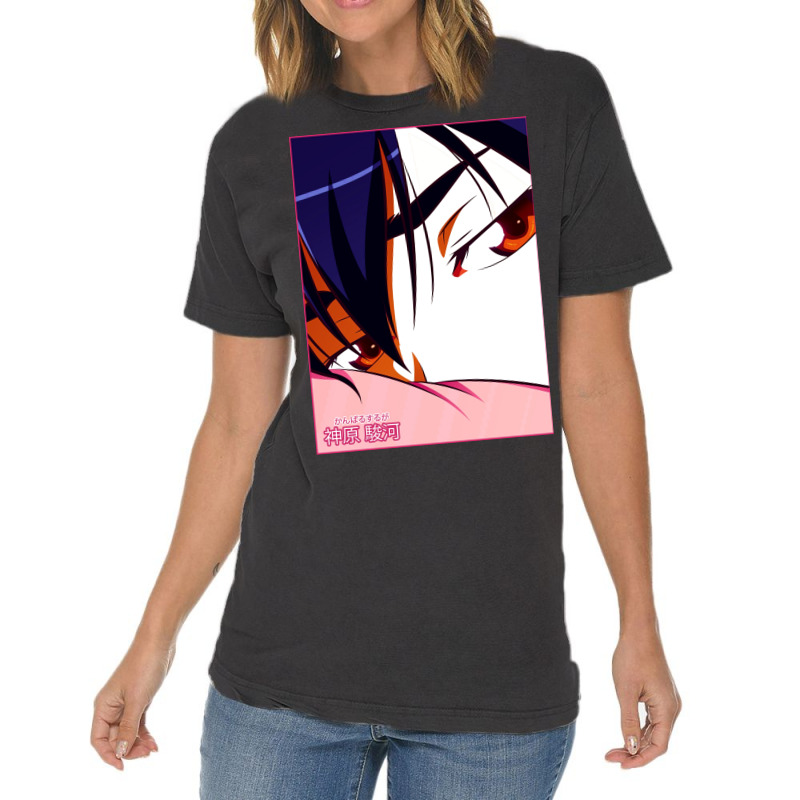 Kanbaru Suruga Poster Hippie (1) Vintage T-shirt | Artistshot