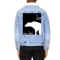 My Dog Was Pooping Poster 80s Unisex Sherpa-lined Denim Jacket | Artistshot