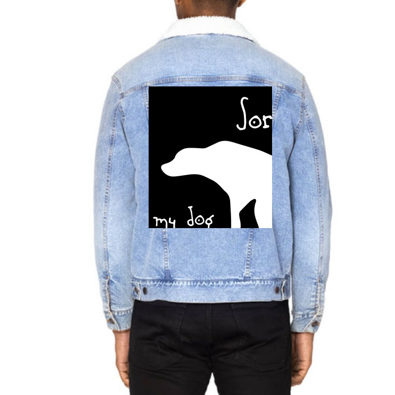 My Dog Was Pooping Poster 80s Unisex Sherpa-lined Denim Jacket | Artistshot