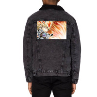 Katekyo Hitman Reborn Poster Vintage Unisex Sherpa-lined Denim Jacket | Artistshot