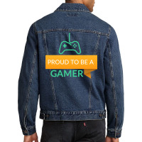 Proud To Be A Gamer Classic Tshirt Aesthetic Men Denim Jacket | Artistshot